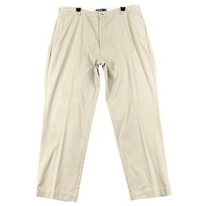 Polo Ralph Lauren Philip Pant Mens 42x32 Tan Khaki Cotton Classic Chino Casual